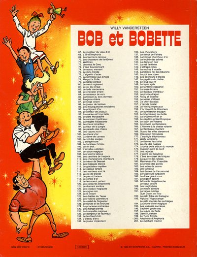 Verso de l'album Bob et Bobette Tome 201 Le méchant machin