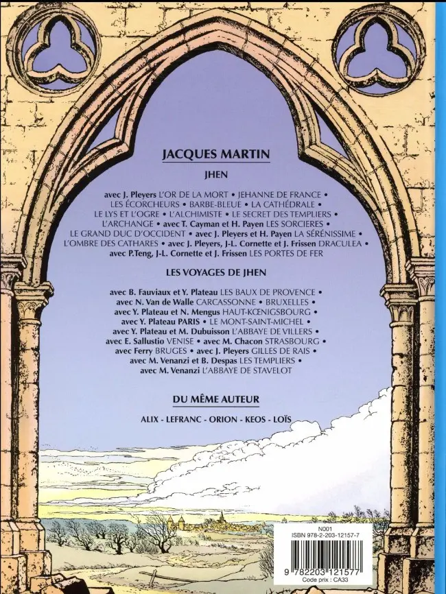 Verso de l'album Jhen Tome 16 La Peste