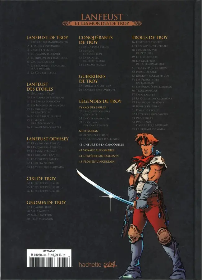 Verso de l'album Lanfeust et les mondes de Troy Tome 42 L'Heure de la Gargouille