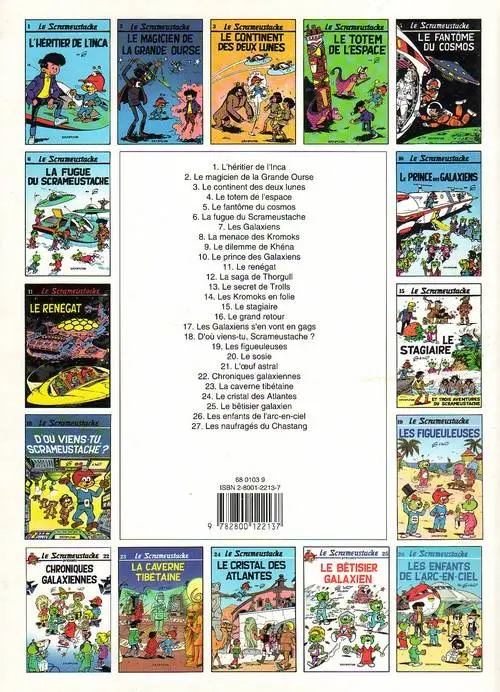 Verso de l'album Le Scrameustache Tome 27 Les naufragés du Chastang