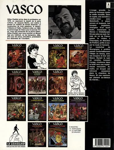 Verso de l'album Vasco Tome 13 Les fossoyeurs de Belzébuth