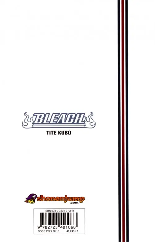 Verso de l'album Bleach Tome 50 The Six Fullbringers