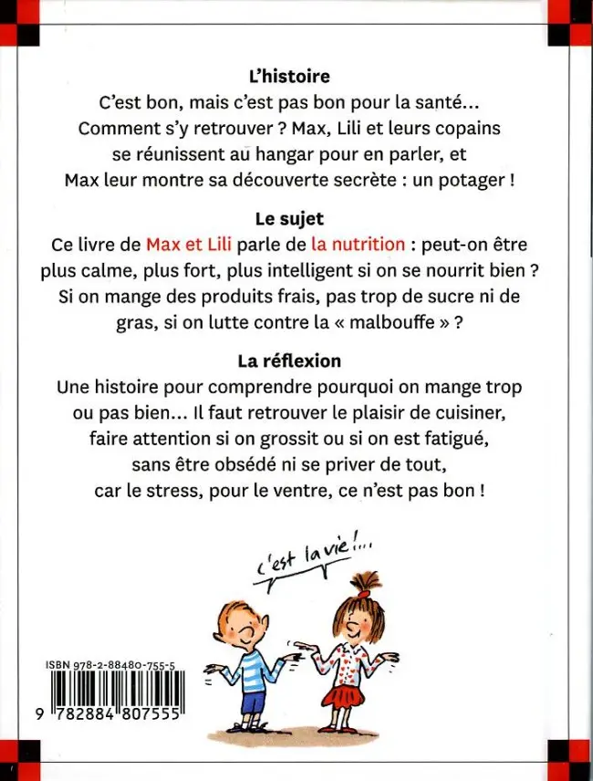 Verso de l'album Ainsi va la vie Tome 114 Max et Lili décident de mieux manger