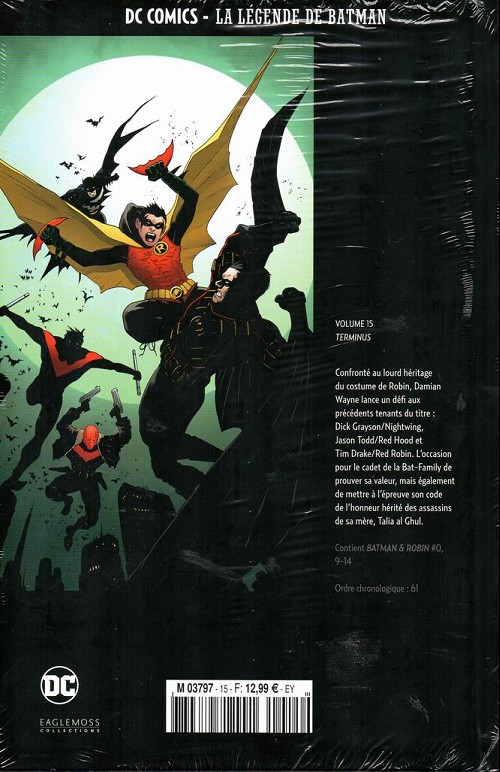 Verso de l'album DC Comics - La Légende de Batman Volume 15 Terminus