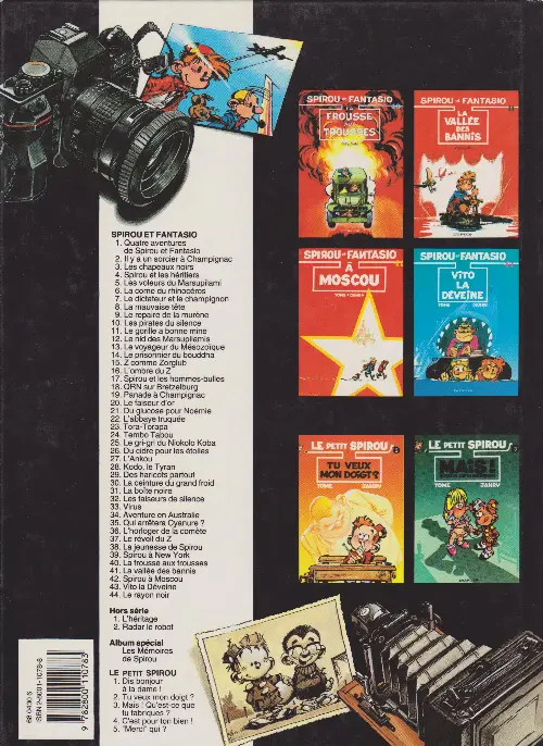 Verso de l'album Spirou et Fantasio Tome 34 Aventure en Australie