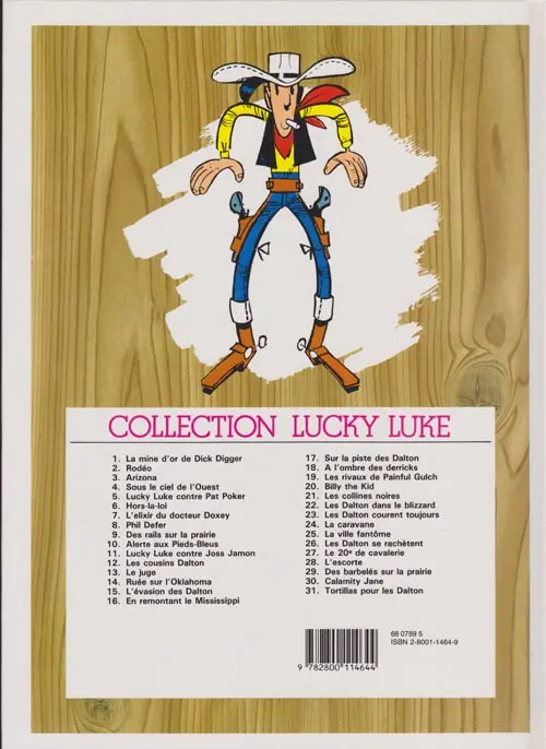 Verso de l'album Lucky Luke Tome 24 La caravane