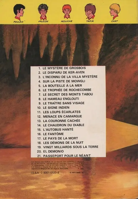 Verso de l'album La Patrouille des Castors Tome 20 El demonio