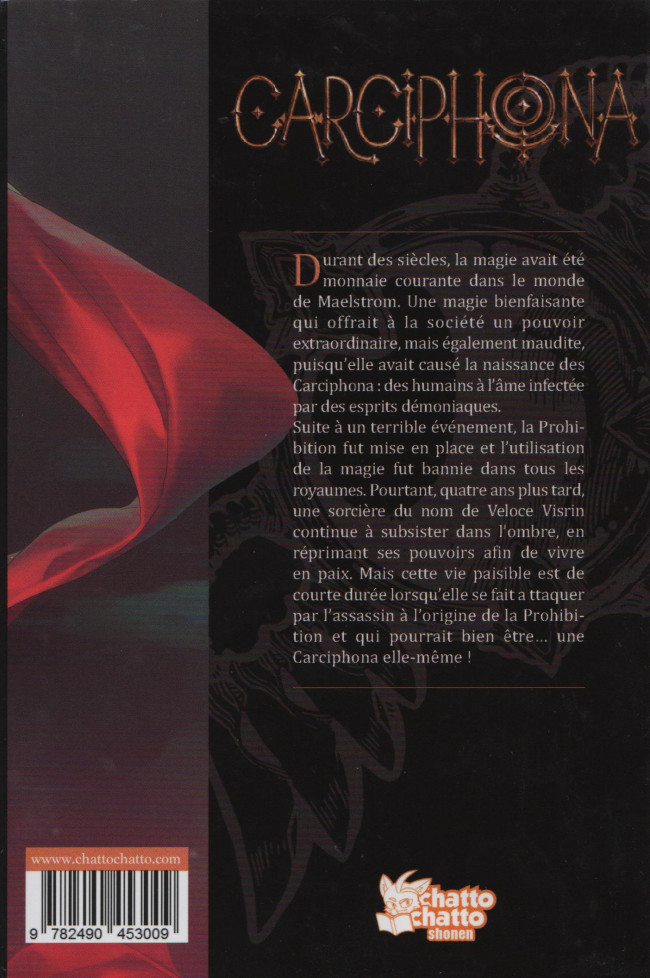 Verso de l'album Carciphona Tome 1