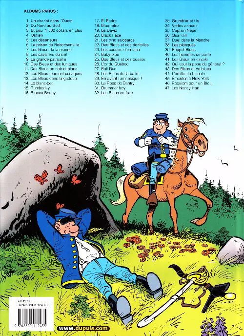 Verso de l'album Les Tuniques Bleues Tome 24 Baby blue