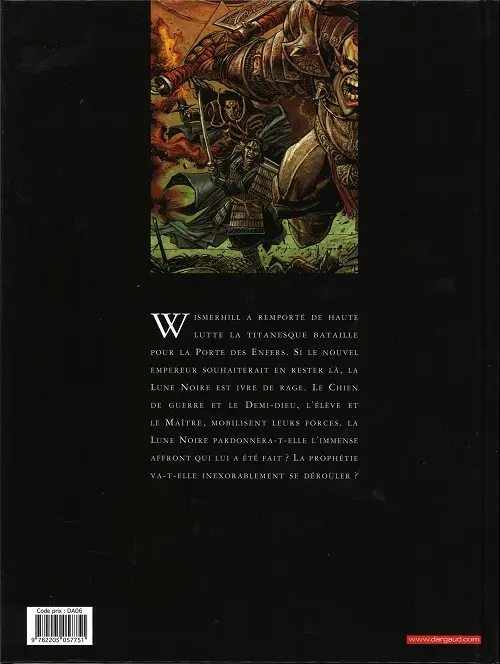 Verso de l'album Chroniques de la Lune Noire Tome 13 La Prophétie