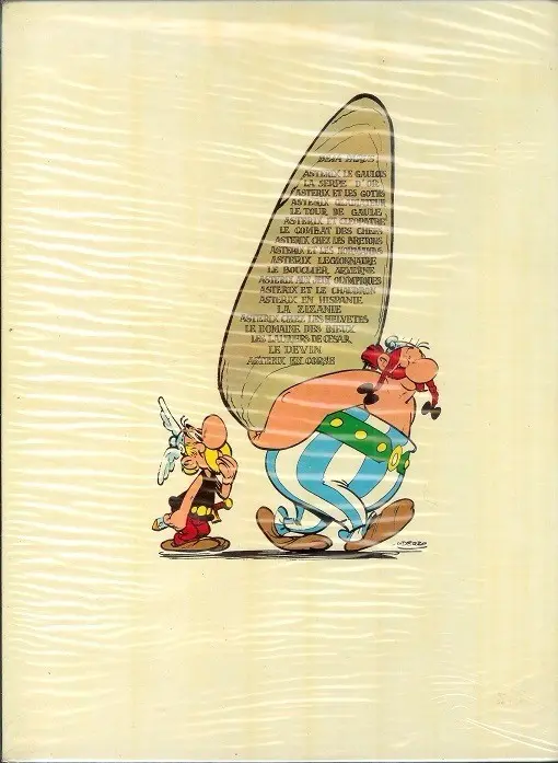 Verso de l'album Astérix Tome 11 Le bouclier Arverne