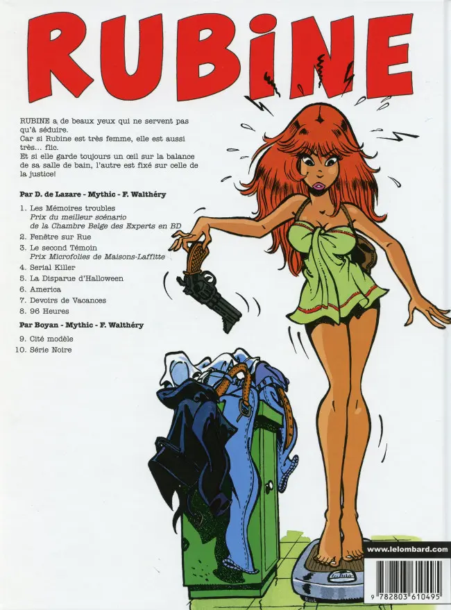 Verso de l'album Rubine Tome 1 Les mémoires troubles