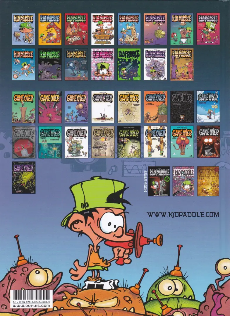Verso de l'album Kid Paddle Tome 1 Jeux de vilains