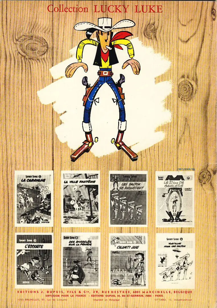Verso de l'album Lucky Luke Tome 23 Les Dalton courent toujours