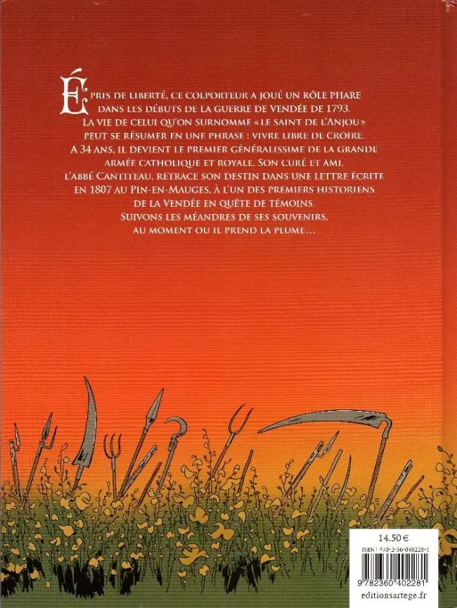 Verso de l'album Cathelineau