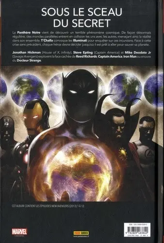 Verso de l'album The New Avengers Tout Meurt