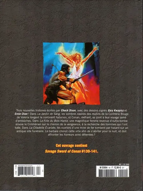Verso de l'album The Savage Sword of Conan - La Collection Tome 44 Le jardin de sang