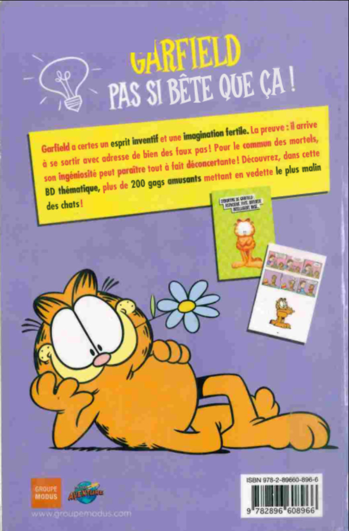 Verso de l'album Garfield Tome 6 Pas si bête que ça !