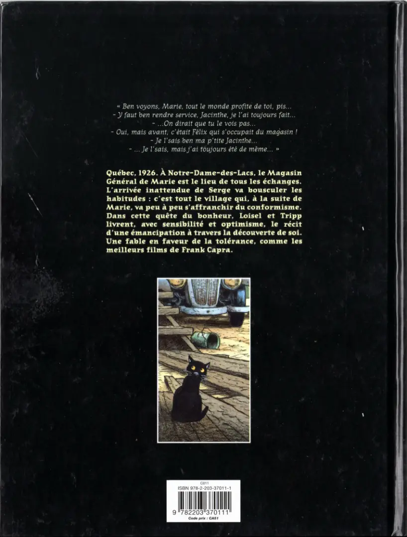 Verso de l'album Magasin général Tome 1 Marie