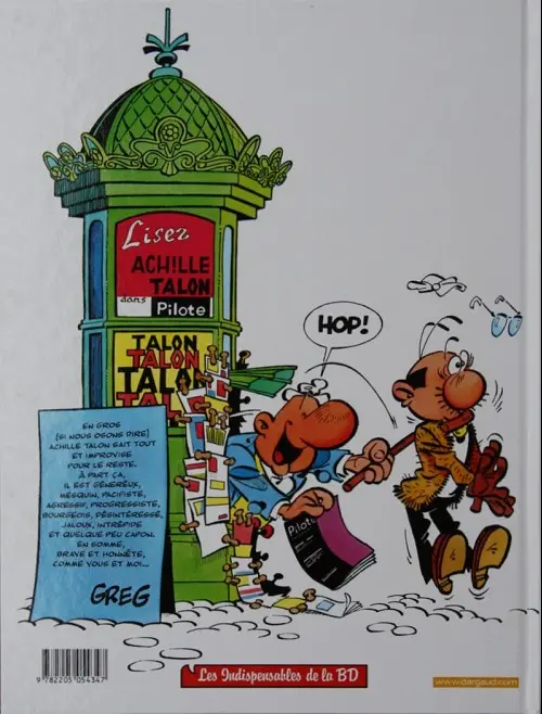 Verso de l'album Achille Talon Tome 21 Ma vie à moi