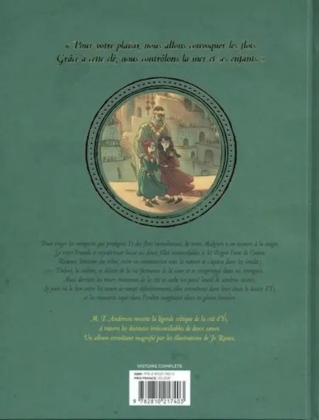 Verso de l'album Soeurs d'Ys La malédiction du Royaume englouti
