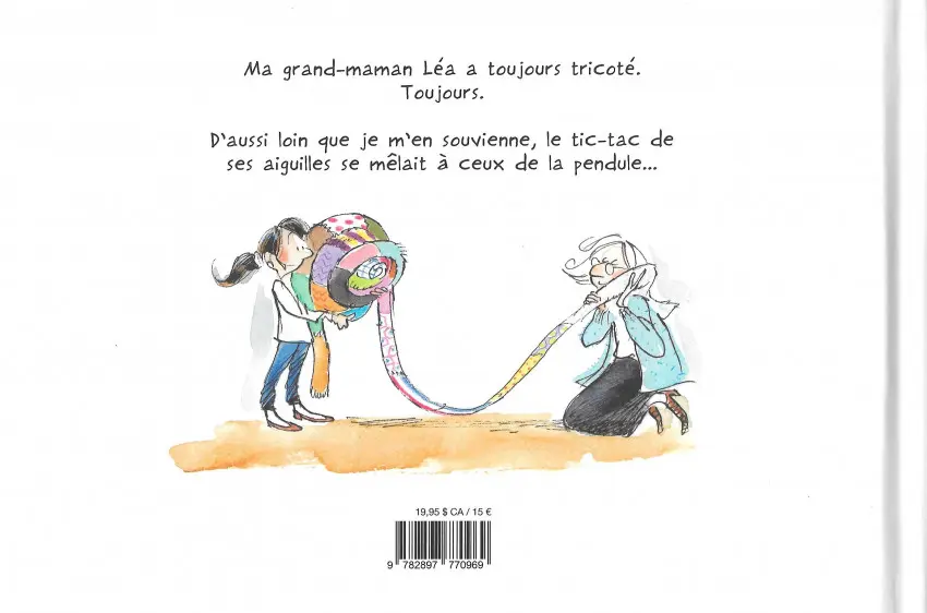 Verso de l'album Le tricot