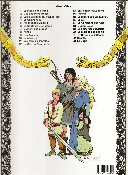 Verso de l'album Thorgal Tome 16 Louve