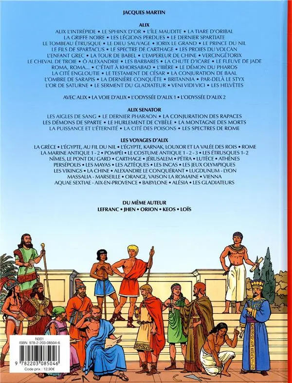 Verso de l'album Les Voyages d'Alix Tome 40 L'Helvétie