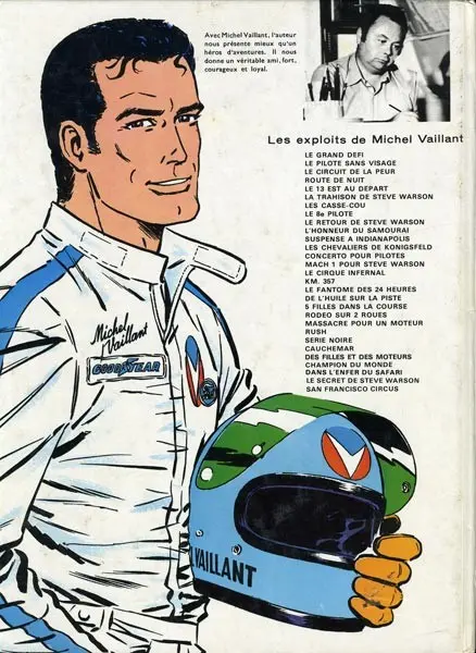 Verso de l'album Michel Vaillant Tome 22 Rush