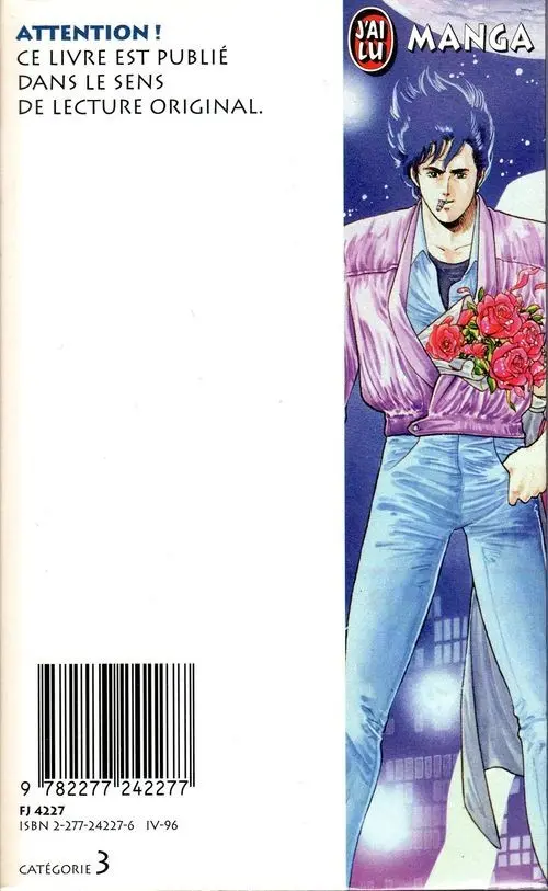 Verso de l'album City Hunter - Nicky Larson 1 La Poussière d'ange de la peur