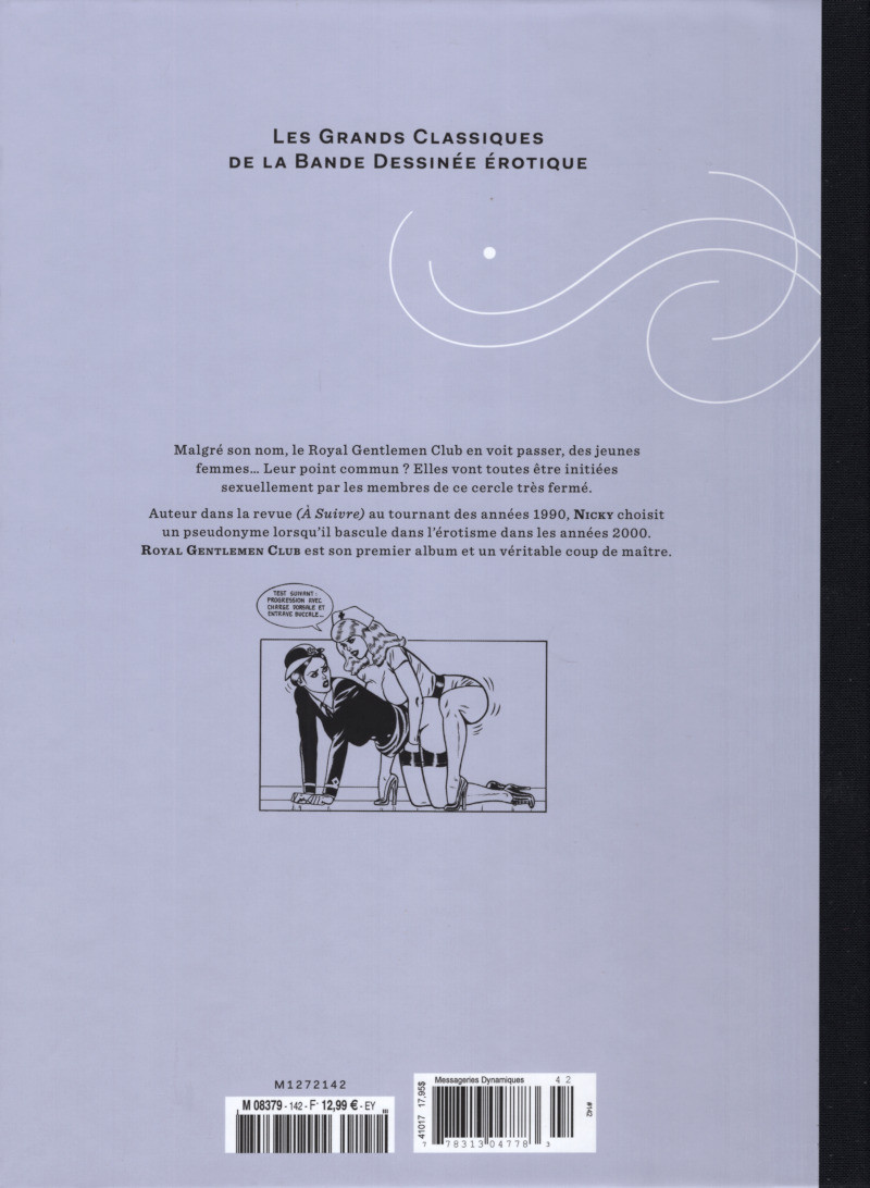 Verso de l'album Les Grands Classiques de la Bande Dessinée Érotique - La Collection Tome 142 Royal Gentlemen Club - tome 1
