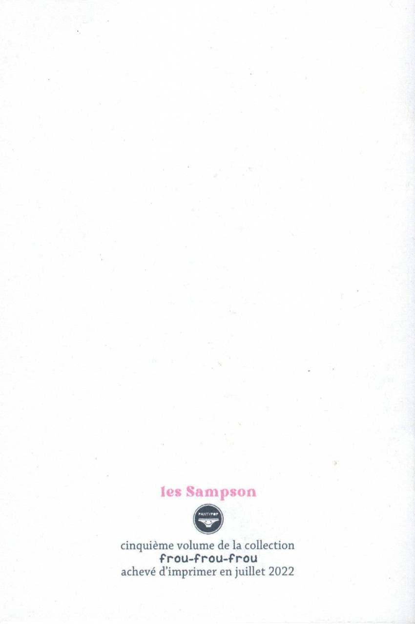 Verso de l'album Les Sampson