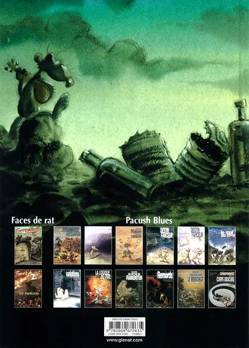 Verso de l'album Pacush Blues Tome 6 Sixte mineure : Le mal de mer