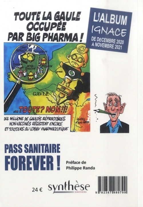 Verso de l'album Pass sanitaire forever !