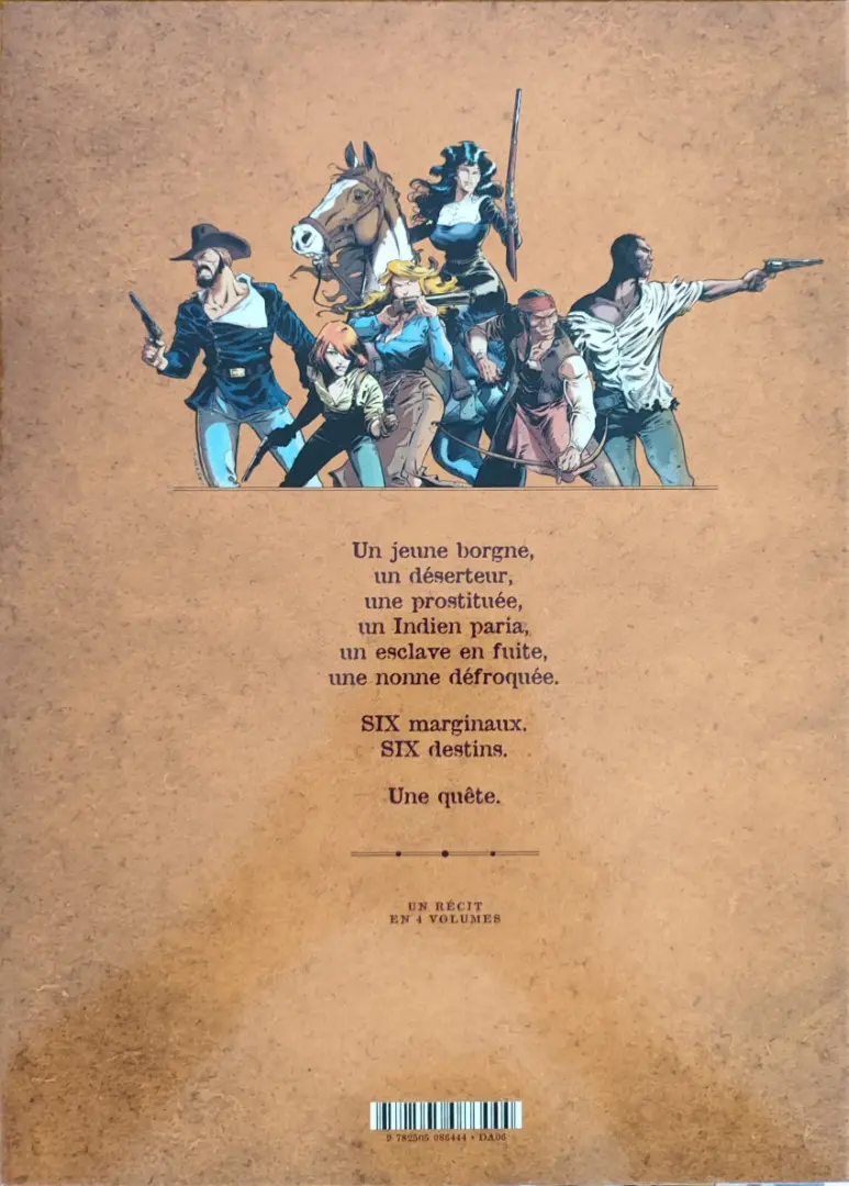 Verso de l'album Six Première partie Le massacre de Tanque Verde