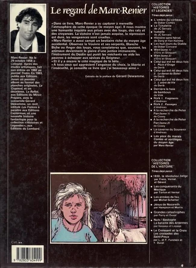 Verso de l'album Contes et sortilèges du Moyen Âge Les yeux du marais