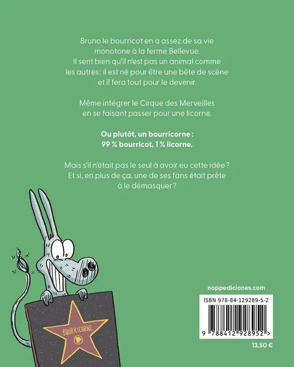 Verso de l'album Bourricorne 1 (99% bourricot, 1% licorne)