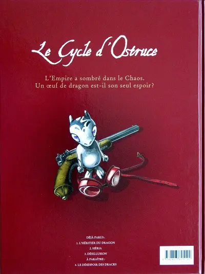 Verso de l'album Le Cycle d'Ostruce Tome 3 Désillusion