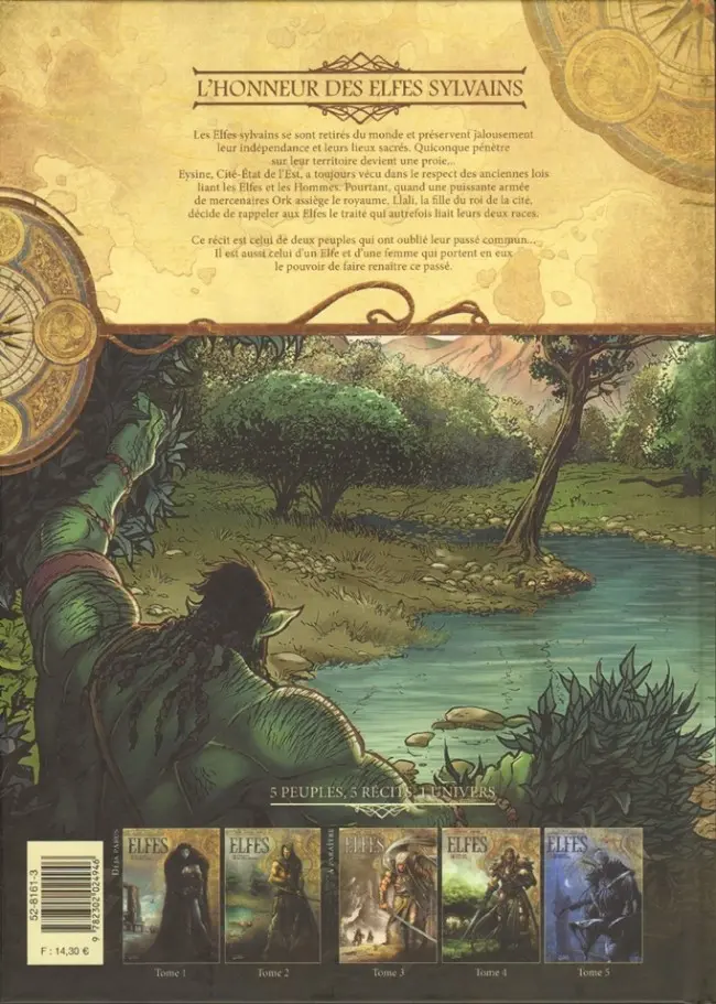 Verso de l'album Elfes Tome 2 L'Honneur des Elfes sylvains