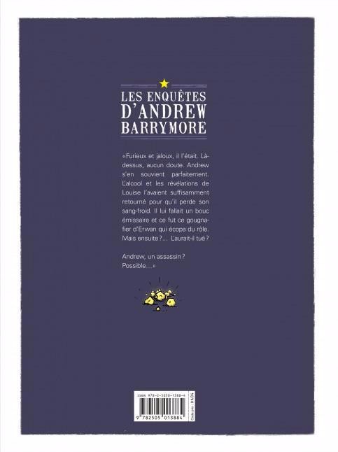 Verso de l'album Les Enquêtes d'Andrew Barrymore Tome 3 Retour en Louisiane