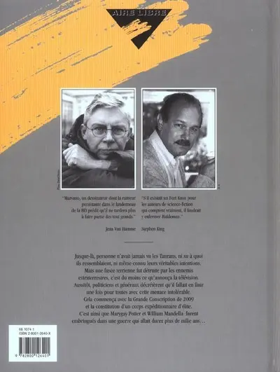 Verso de l'album La Guerre éternelle