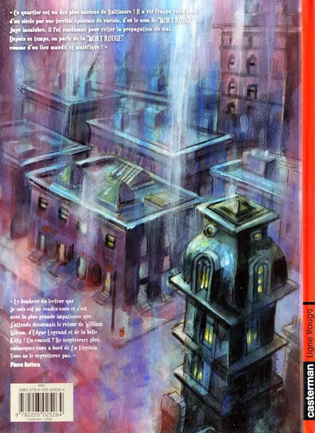 Verso de l'album Histoires extraordinaires d'Edgar Poe Tome 3 La mort rouge