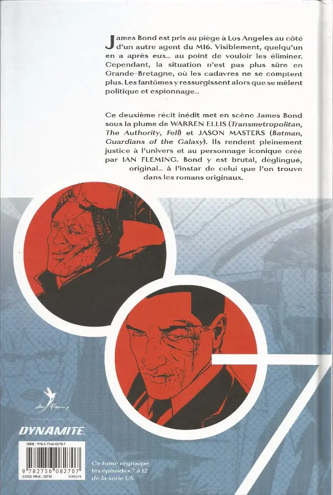 Verso de l'album James Bond Tome 2 Eidolon