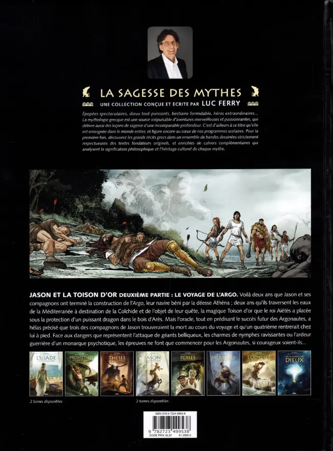 Verso de l'album Jason et la Toison d'Or Tome 2 Le voyage de l'Argo