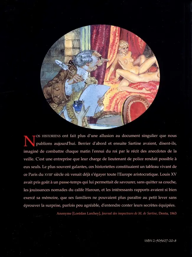 Verso de l'album Journal de Sartine