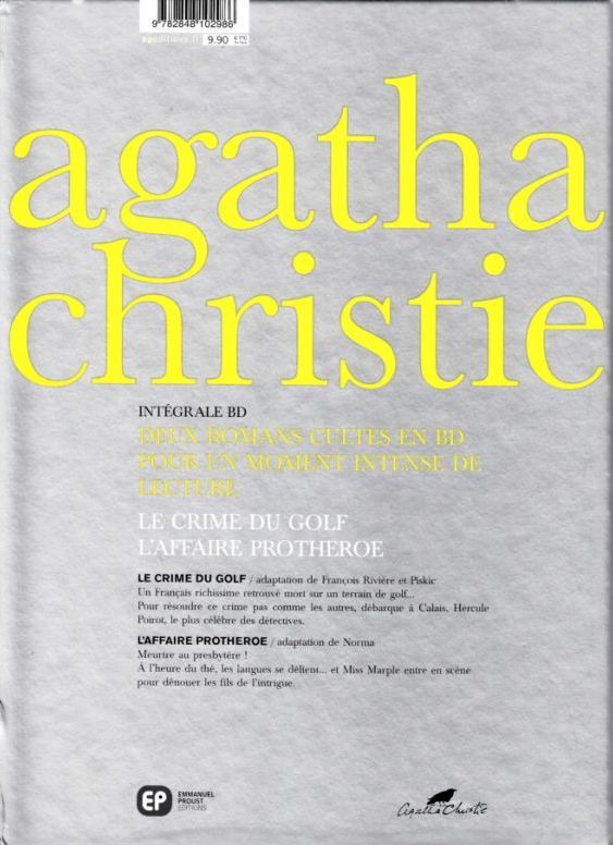 Verso de l'album Agatha Christie Les détectives