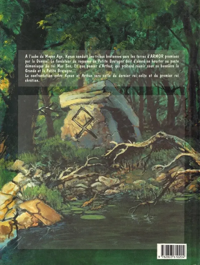 Verso de l'album La Légende de Kynan