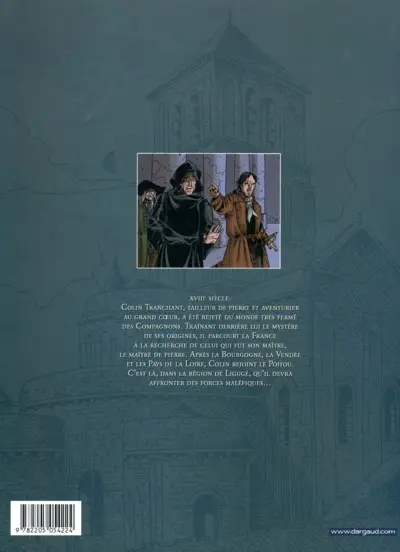 Verso de l'album Le Maître de pierre Tome 3 La dame de Ligugé