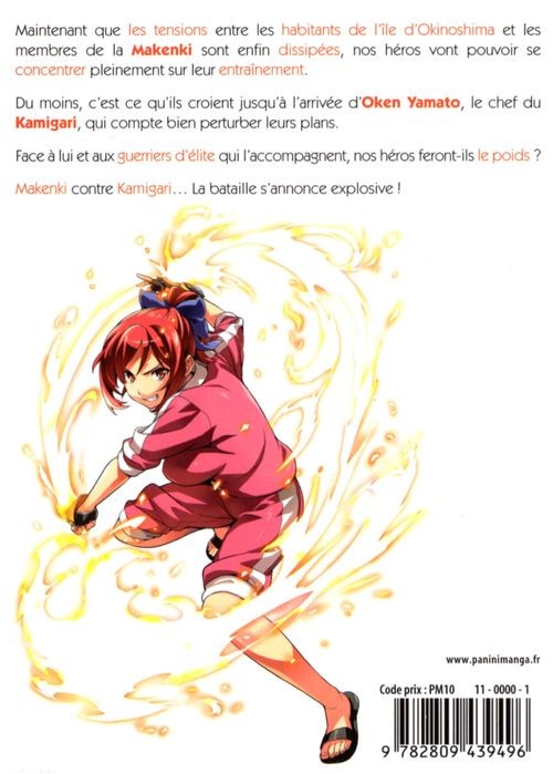 Verso de l'album Makenki 8