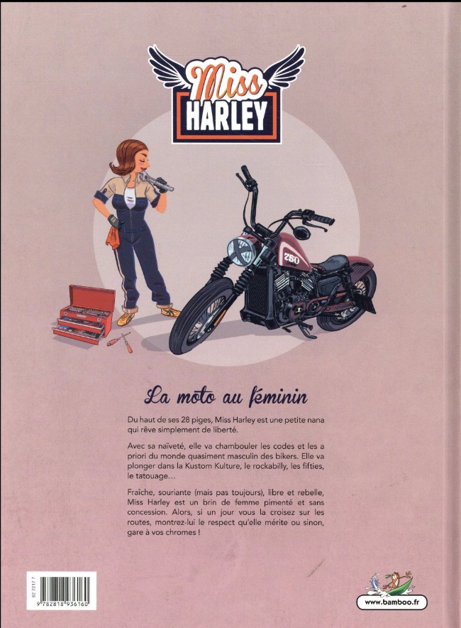 Verso de l'album Miss Harley Tome 1